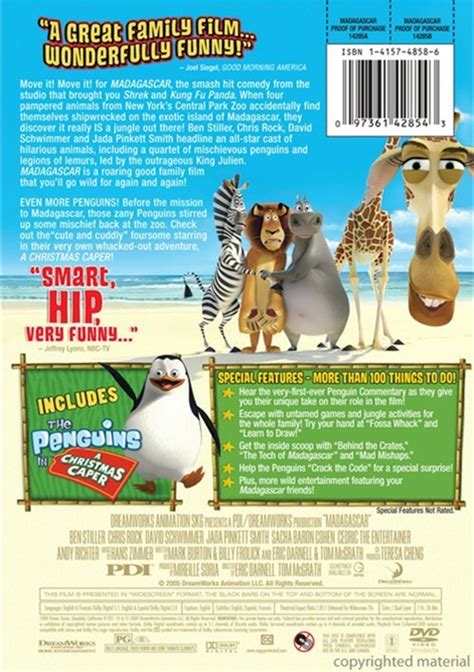 Madagascar Widescreen Dvd 2005 Dvd Empire
