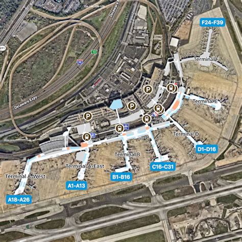 Philadelphia Airport Map Guide To Phls Terminals