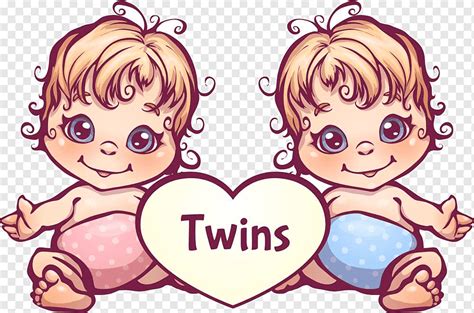 Arte Dos Gêmeos Do Bebê Desenhos Animados Gêmeos Material Dos Gêmeos Dos Desenhos Animados