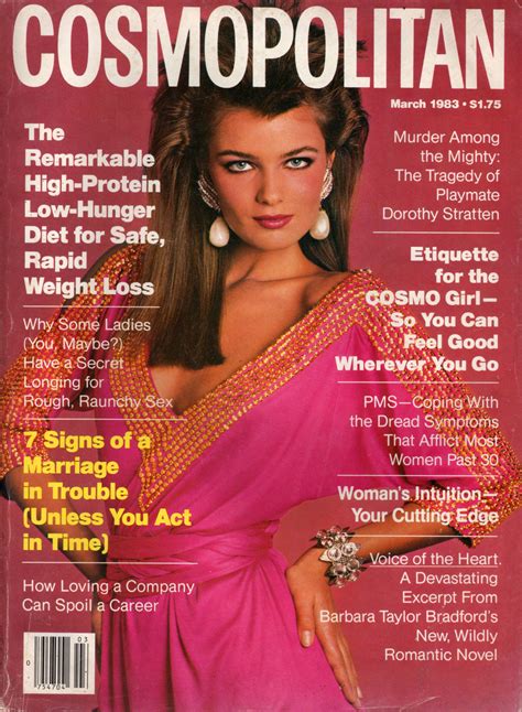 Cosmopolitan Magazine March 1983 Model Paulina Porizkova Photographer