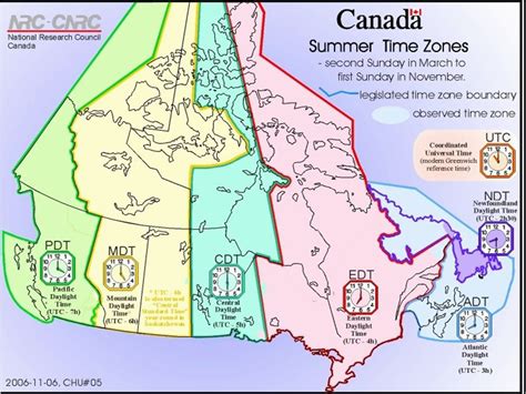 Alberta Canada Time Zone Map