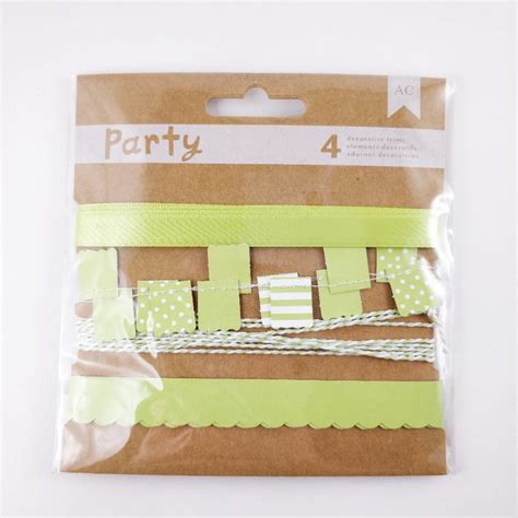 Lime Green Party Trim Beths Creations
