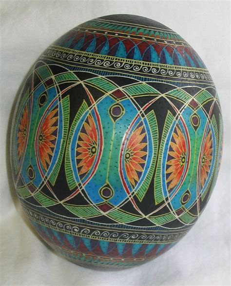 We now offer all of our highest quality ostrich eggs online. ostrich egg #2 | Egg art, Egg designs, Egg decorating