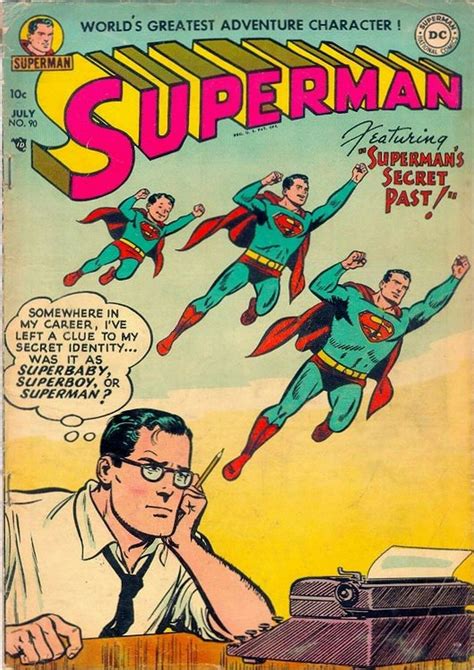 Superman 090 Supermans Secret Past July 1954 Superman Comic