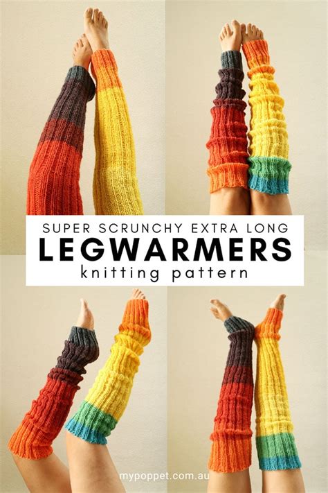 Super Scrunchy Extra Long Knitted Leg Warmer Pattern Leg Warmers Pattern Leg Warmers Crochet