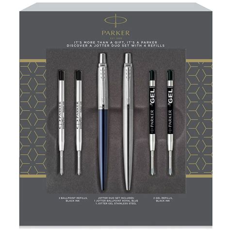 Parker Jotter Ballpoint Pen And Gel Pen Duo T Set Includes 2