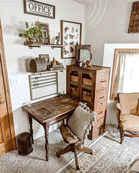 Funky Vintage Farmhouse Office Soul And Lane