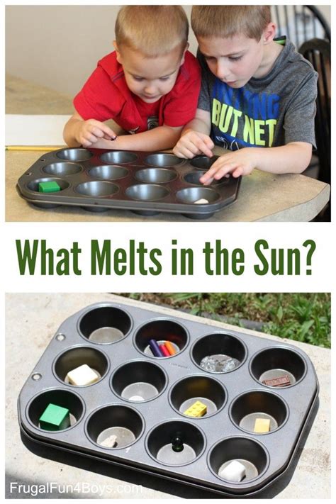 Simple Science Experiment For Kids What Melts In The Sun Frugal Fun