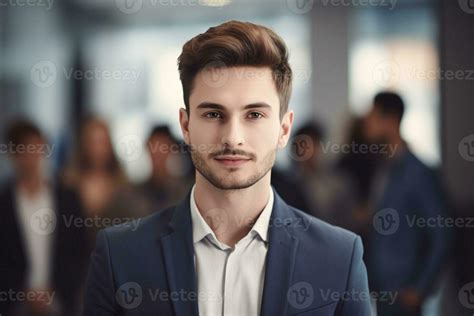 Portrait Of A Businessman Ai Generate 23830540 Stock Photo At Vecteezy