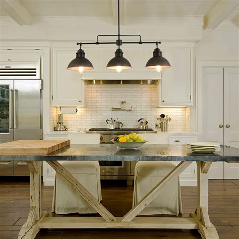 Classic kitchen fixtures are better than modern. Linear Pot Lid Pendant - 3 Lights in 2020 | Farmhouse ...