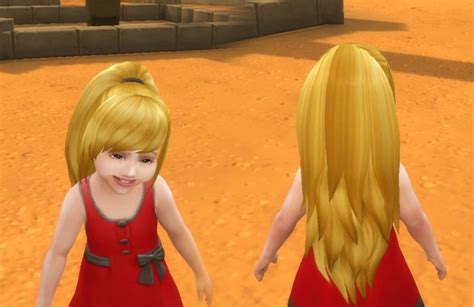 Fashion Ponytail For Toddlers At My Stuff Sims 4 Updates
