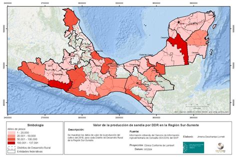 Valor De La Producción Y Representación Cartográfica De La Sandía Fidesur