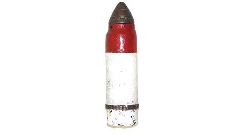 Ww1 Belgian 75mm Shrapnel Shell Painted Mjl Militaria