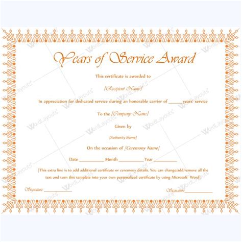 You can have enough money certificate for your understudies who have skilled the most elevated score for. 13 best Years of Service Award images on Pinterest | Award certificates, Certificate templates ...