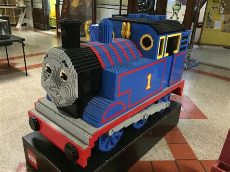 Giant Thomas The Tank Engine Lego Train Sculpture Thomas The Tank