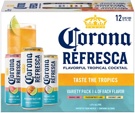 Corona Refresca Variety Pack 12 pack 12 oz. Can - Garden State Discount ...