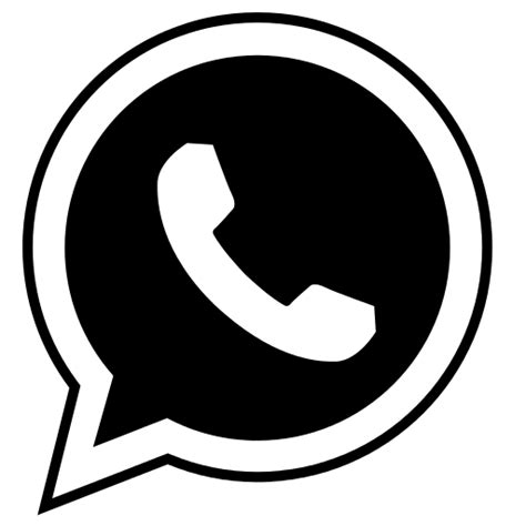 Whatsapp Icon Logo Vector Image Black Call Logo Vector Logo Logo Icons