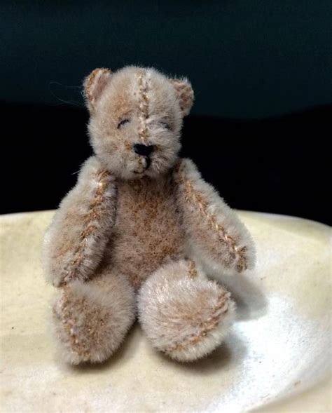 Vintage Teddy Bear Jointed Moveable Miniature Mohair Teddy Etsy