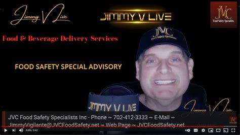 Jimmy V Live Special Food And Beverage Safety Alert And Valuable