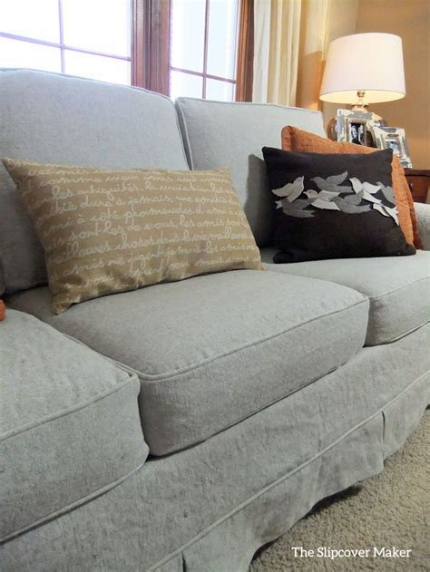 By innovative textile solutions (1) Linen Slipcover for Sofa grey line linen company - home ...
