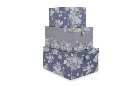 Laura Ashley French Romantic Storage Boxes Set Of 3 Beautiful Bedding