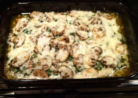 Chicken spinach and mushroom low carb oven dish Recipe by Bohemian ...