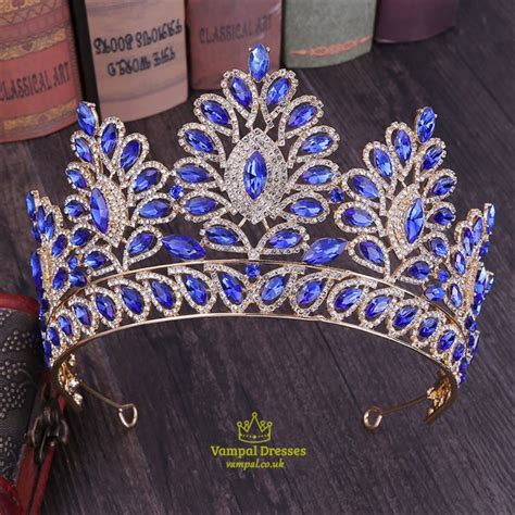 Red Modern Baroque Alloy Rhinestones Princess Crown Bridal Tiara