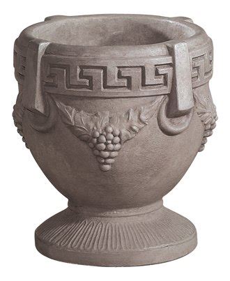 Used as a pair and planted, they will be an impressive combination. Grecian Urn Large Planter 17" High