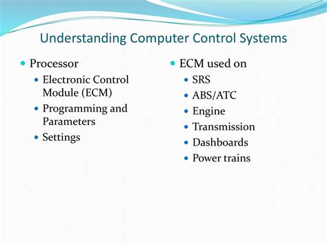 Understanding Computer Control Systems Ppt Download
