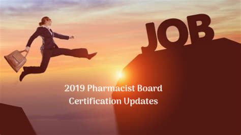 2019 Pharmacist Board Certification Information Med Ed 101