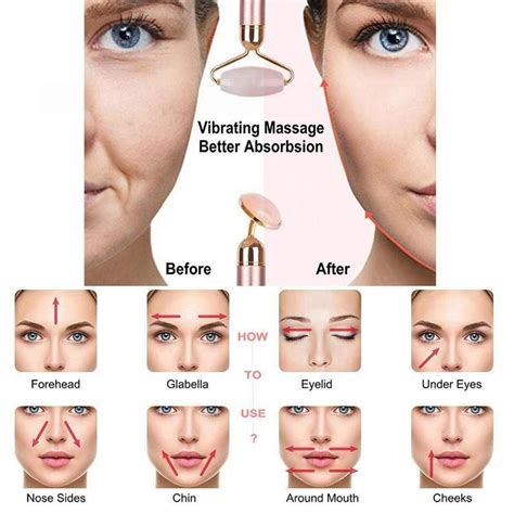 3 In 1 Electric Jade Roller Face Massager Skin Tightening Face Jade