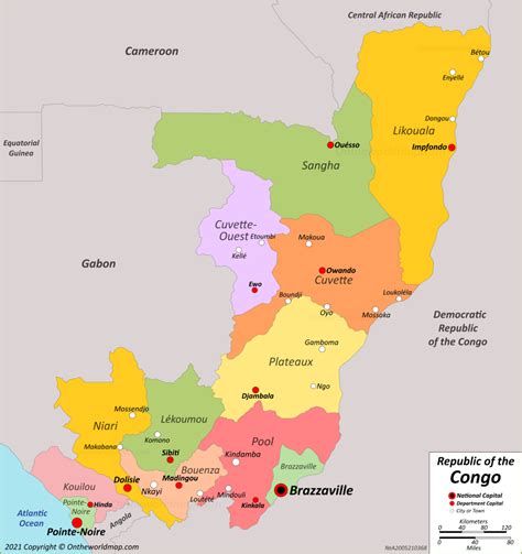 Republic Of The Congo Map Maps Of Congo Brazzaville Congo Republic