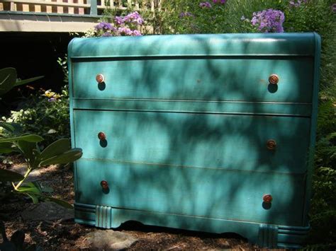 We work with many of the best online furniture stores and put together this collection of various dressers that cost less than $200 usd (including some good small dresser. Aqua Chalk Painted Waterfall Dresser by TheRusticRiver on Etsy, $150.00 | Waterfall dresser ...