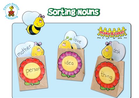 Sorting Nouns Game Idea From Carson Dellosa Could Use High Frequency Words Flash Cards Or Word