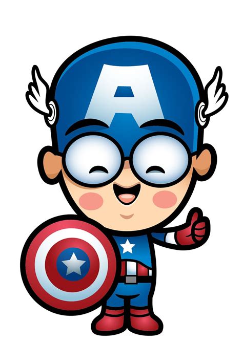 Captain America Cartoon Chibi