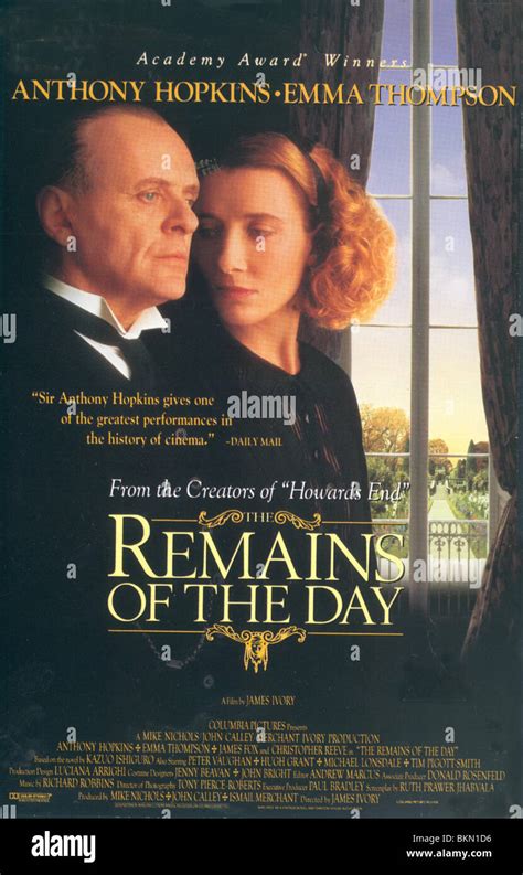 The Remains Of The Day 1993 Poster Rmd 001vs Stock Photo Alamy