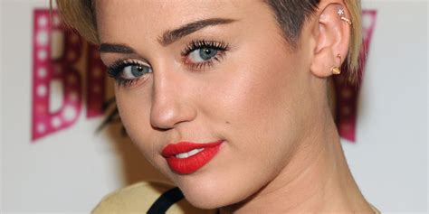 Miley Cyrus Bares Midriff In Crop Top Low Cut Suspender Skirt Huffpost