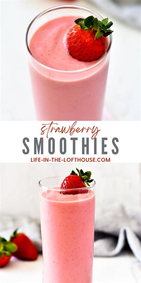 Strawberry Smoothies Life In The Lofthouse