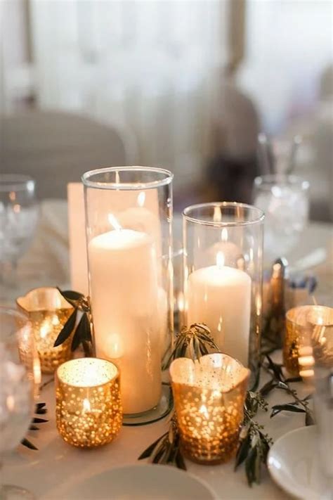 20 Simple and Chic Candle Centerpieces