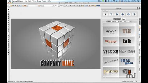 Aurora 3D Text & Logo Maker for Mac: Free Download + Review [Latest Version]