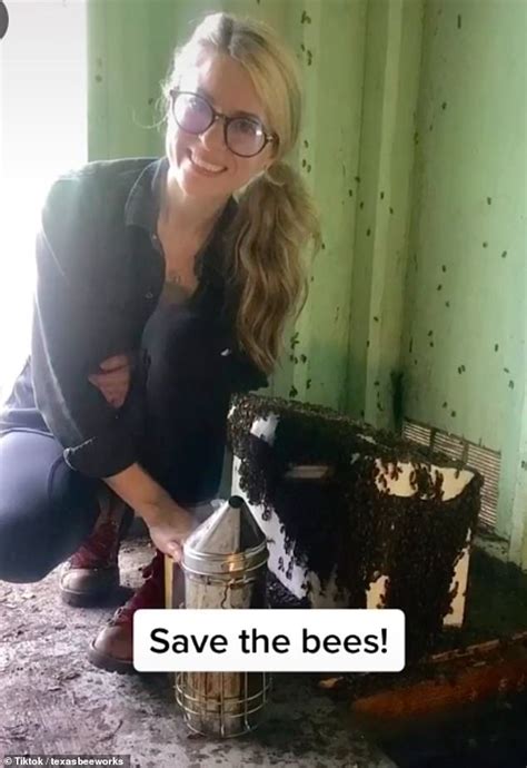 Beekeeper Scoops Up Swarms Of Buzzing Bees With Her Bare Hands