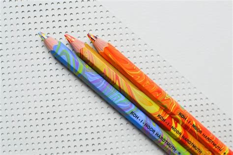 Marbled Colored Pencil Marbleized Pencil Crayon Multi Colored
