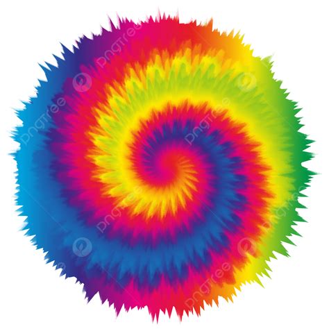 Tie Dye Png Transparent Tie Dye Circle Colorful Rainbow Png Image