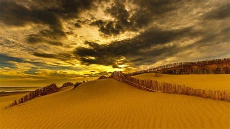 Nature Landscape Clouds Desert Dune Sand Sun Plants Taiwan Hdr