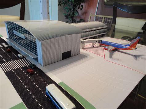 1200 Scale Model Airport Terminal Building 1 Airport Diorama Designs