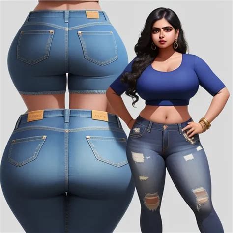High Quality Image Curvy Indian Woman Hourglass Figure Broad Hips