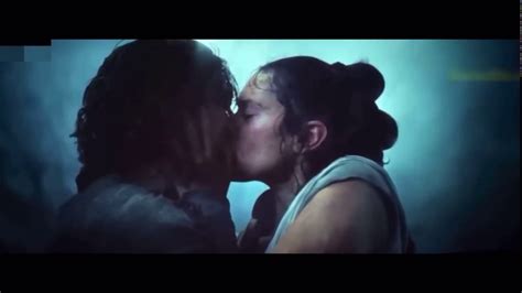 star wars the rise of skywalker rey and ben solo kiss scene youtube