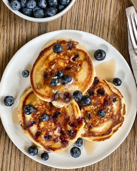 Blueberry Pancakes The Easiest Fluffiest Recipe The Kitchn