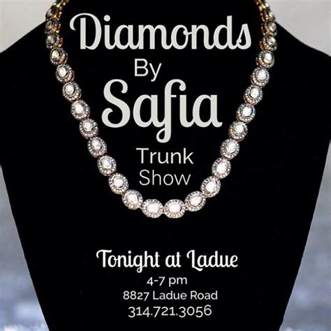 Diamonds By Safia Trunk Show At Martas Ladue December 10th 8827 Ladue