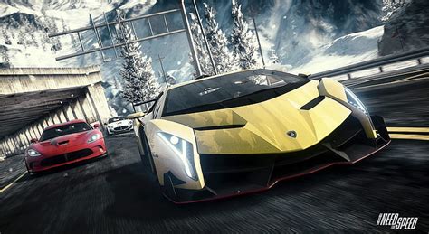 Hd Wallpaper Need For Speed Rivals Lamborghini Veneno Yellow